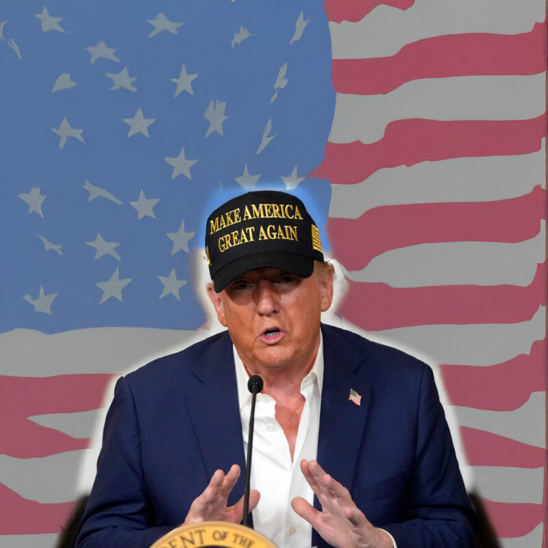 Black MAGA 45 47 Hat 8 Black MAGA 45 47 Hat