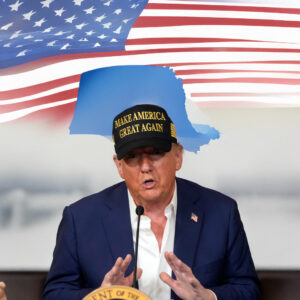 Gold Dark MAGA 45 47 Hat