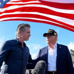 Gov. Newsom - Trump Gold Dark MAGA 45 47 Hat