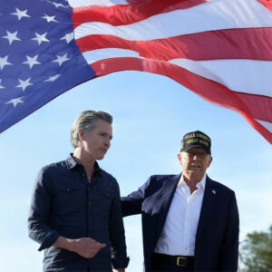 Gov. Newsom - Trump Gold Dark MAGA 45 47 Hat