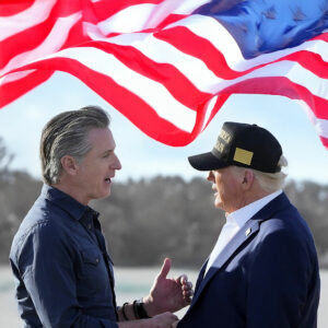 Gov. Newsom - Trump Gold Dark MAGA 45 47 Hat