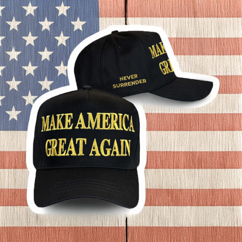 Los Angeles Trump Gold Dark MAGA Hat 17 Los Angeles Trump Gold Dark MAGA Hat