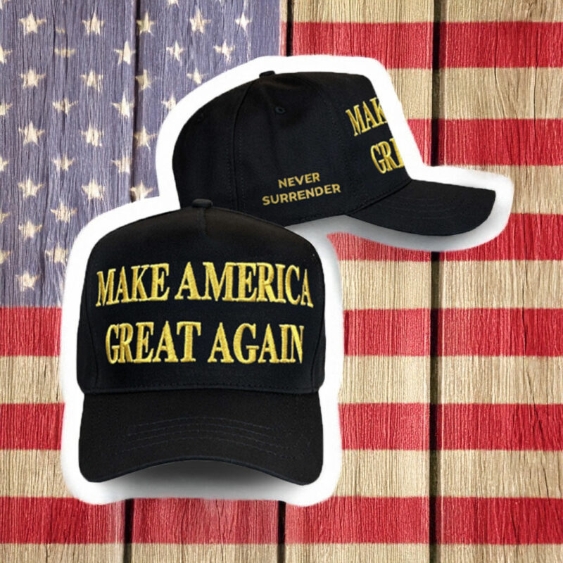 Trump Gold Dark MAGA Hat 14 Trump Gold Dark MAGA Hat