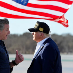 Trump embraces Newsom Gold Dark MAGA Hat 12 Trump embraces Newsom Gold Dark MAGA Hat