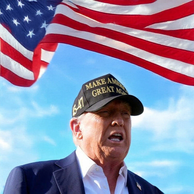 Trump in LA - Gold Dark MAGA 45 47 Hat 13 Trump in LA - Gold Dark MAGA 45 47 Hat