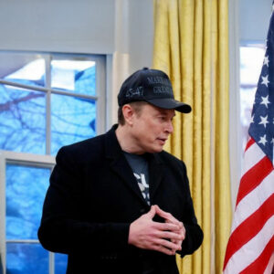 Elon Musk's Black MAGA 45-47 Hat