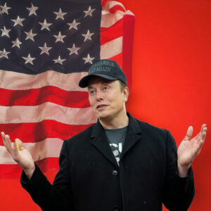 Elon Musk's Black MAGA 45-47 Hat